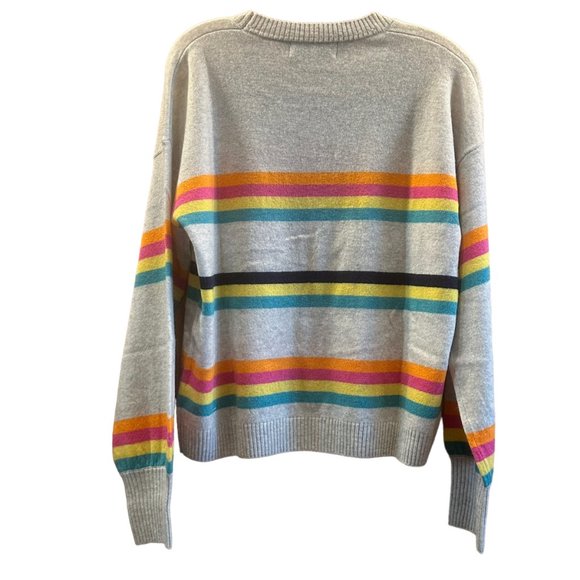 NWT Scott & Scott London Pippa Stripe Wool & Cashmere-Blend Sweater, Size Small - Picture 4 of 5